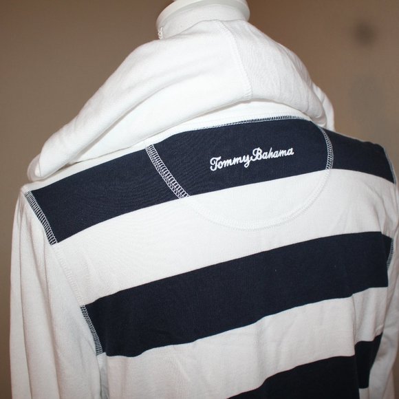 Tommy Bahama blue/white nautical striped sweater! - Picture 5 of 5